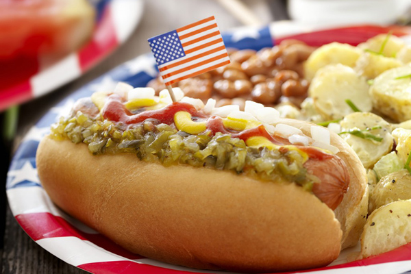 Image result for 4th of july hot dogs