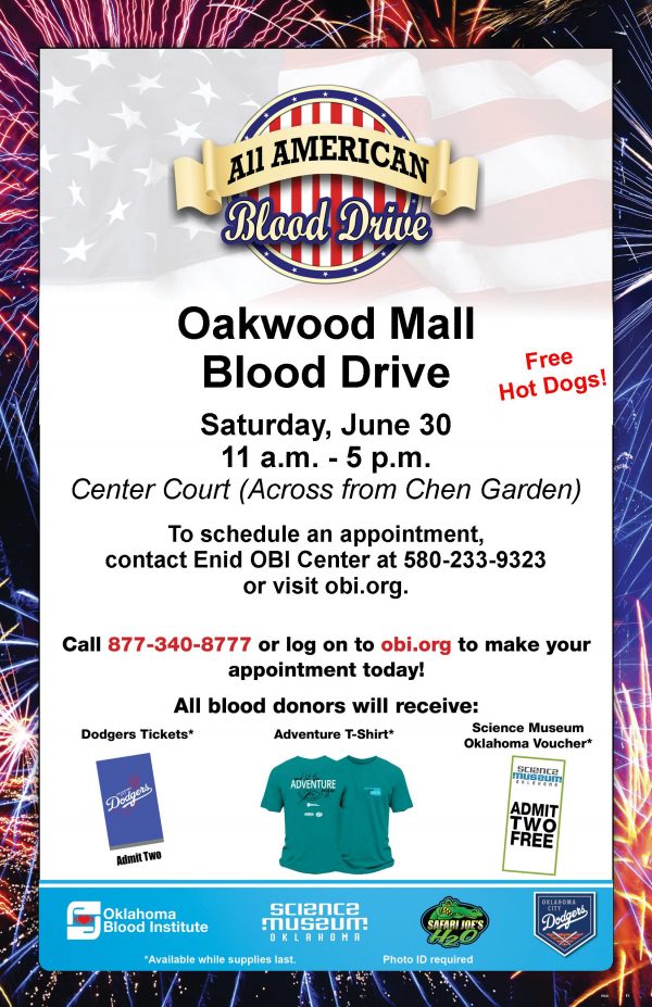 All American Blood Drive This Saturday