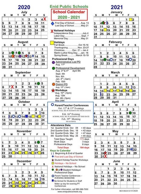 enid public schools calendar 2021 2022 Eps Calendar Meet The Teachers enid public schools calendar 2021 2022
