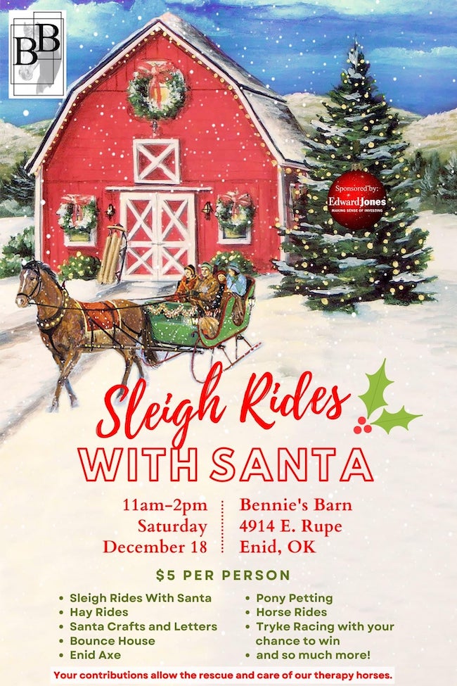 Sleigh Rides With Santa Dec. 18 - Enid Buzz