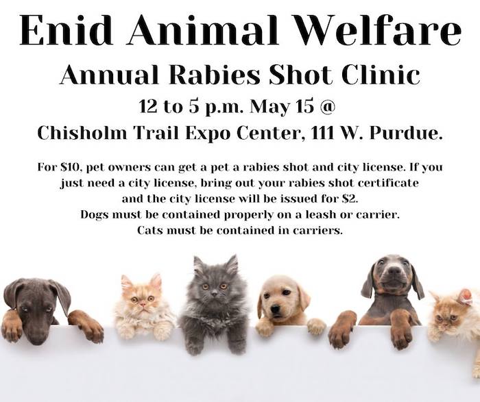 Rabies Vaccination Clinic - Enid Buzz