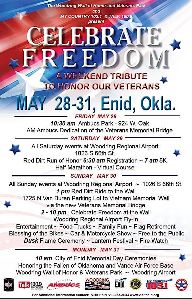 Memorial Weekend Events Enid Buzz