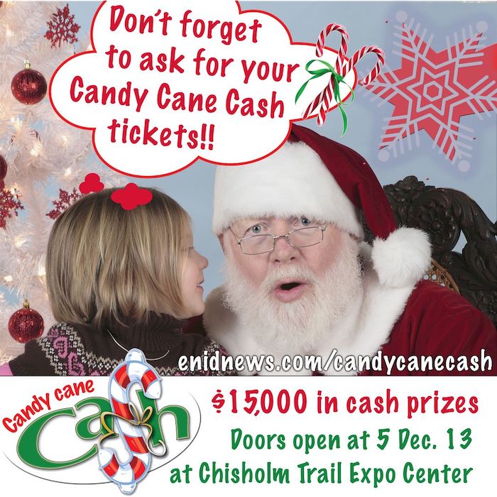 Candy Cane Cash Drawing Enid Buzz