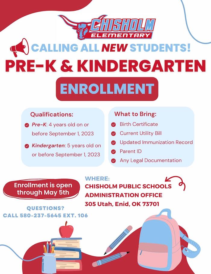 Chisholm Elementary Enrollment Enid Buzz